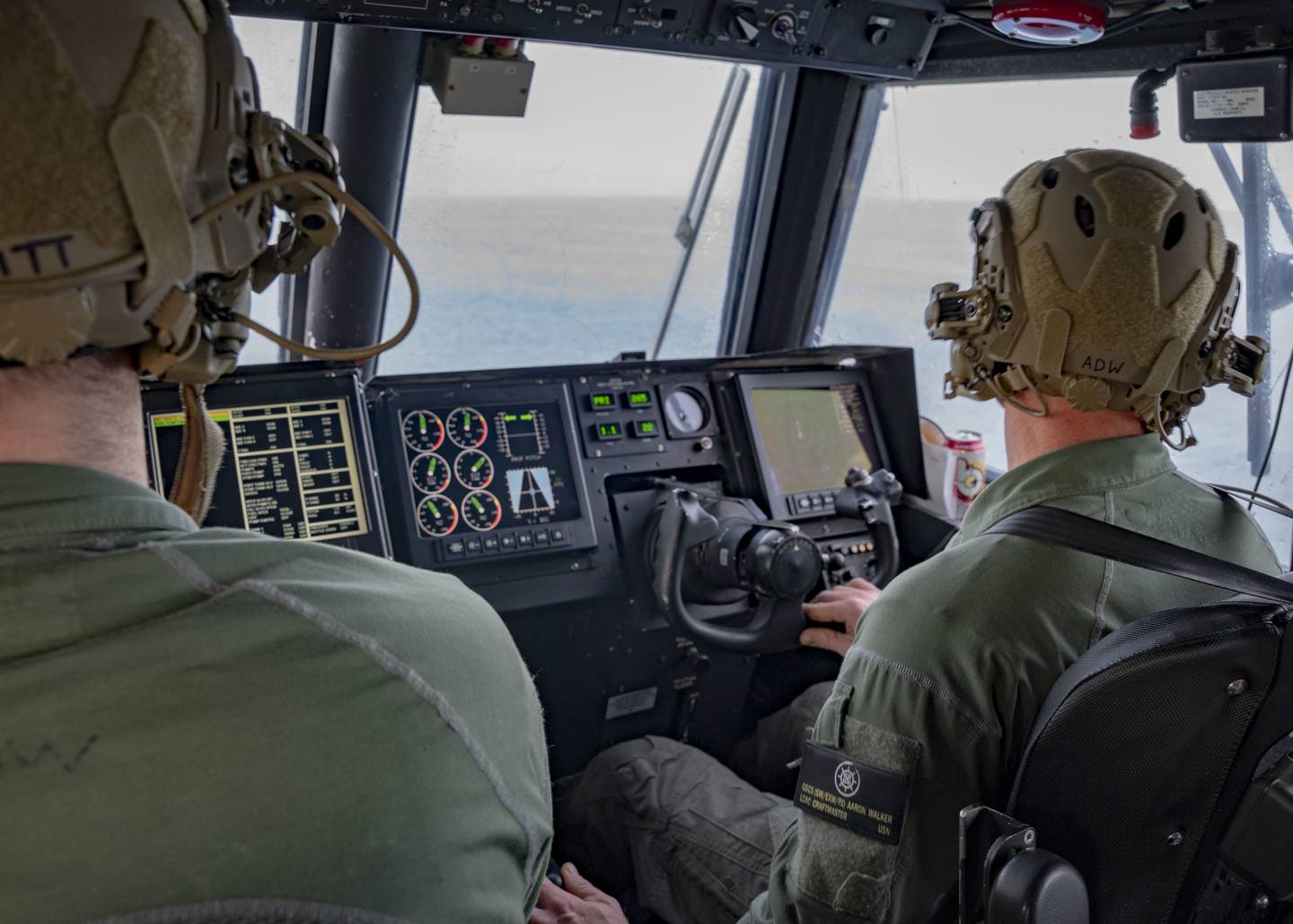 Sailors operate landing craft air cushions during recovery efforts of a high-altitude balloon in the Atlantic Ocean, Feb. 8, 2023.