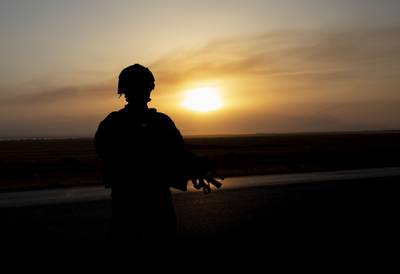 Syrian Democratic Forces and U.S. Soldiers met with local business leaders near Hasakah, Syria, June 8, 2020.